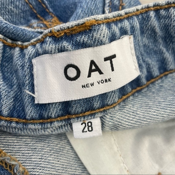 OAT High Rise Straight Leg Jeans Size 28 - Picture 3 of 9